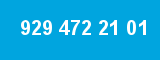 929 472 21 01 929 472 21 01